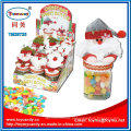 Garrafa de doces de recipiente de Natal com doces de fruta